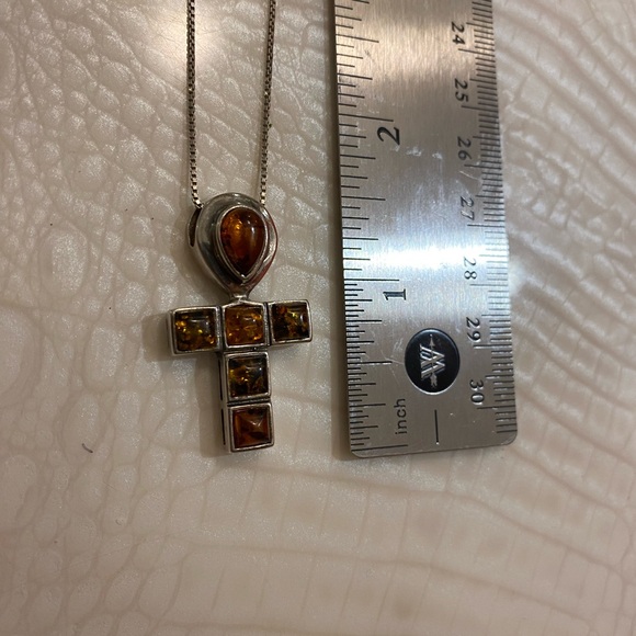 Silver chain and cross vintage - Picture 5 of 7